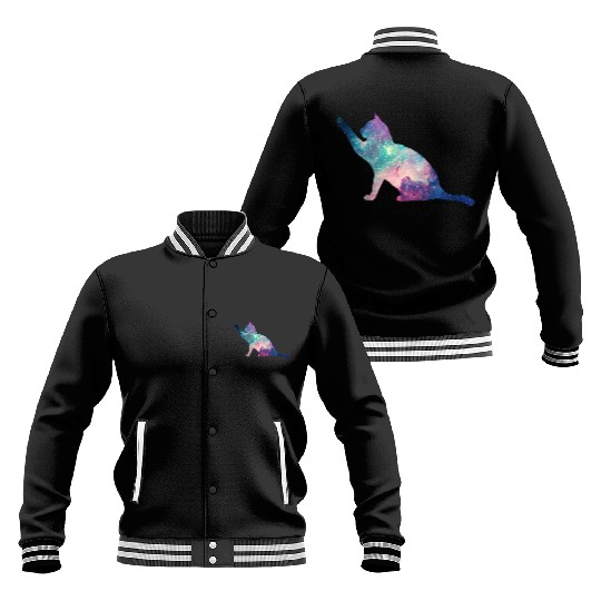 galaxy cat for cats lovers Baseball Jackets