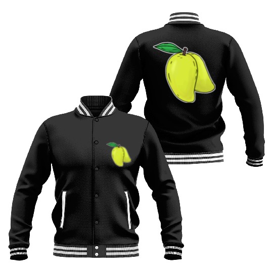 Mango hand drawn fruits summer Baseball Jackets