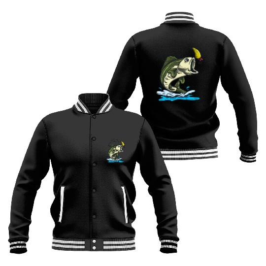 Animal Bass Fishing Baseball Jackets