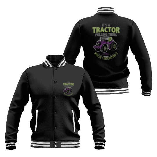tractor pulling, tractor pulling racing, tractors Baseball Jackets