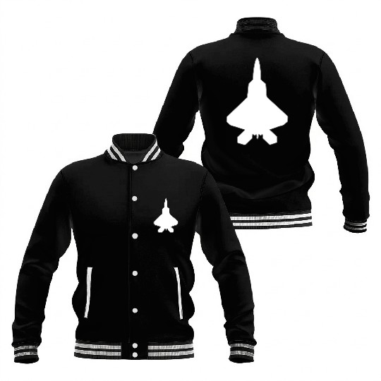 F 22 Raptor Fighter Jet Baseball Jackets
