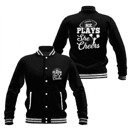 Cheer Mom Football Son Baseball Jackets