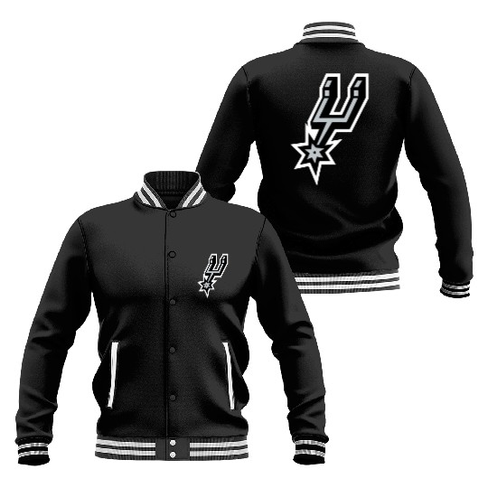 San Antonio Spurs logo Baseball Jackets