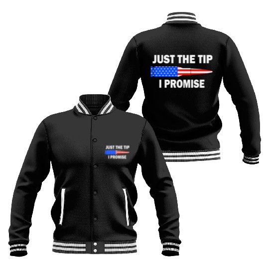 Just the tip I promise. Funny veterans day Baseball Jackets