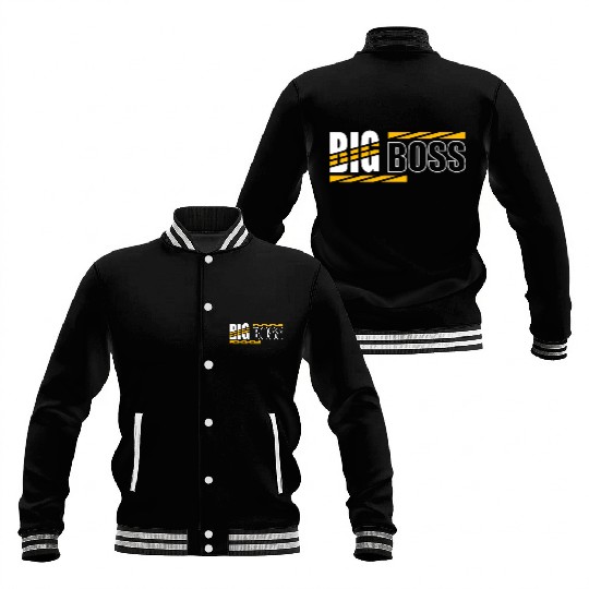Big Boss typography Baseball Jackets