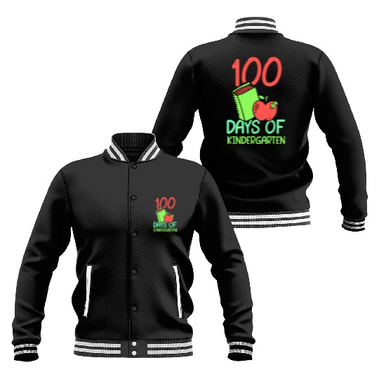 100 Days Of Kindergarten Sayings Cute Sweet Team Baseball Jackets