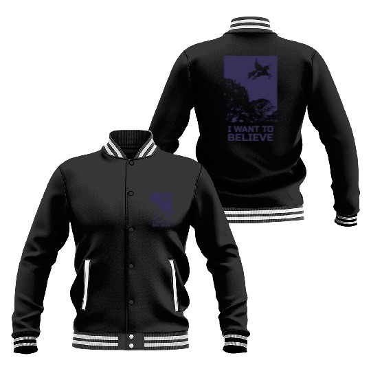 Unicorn "I Want To Believe" UAP Outfit Alien Ufo Baseball Jackets