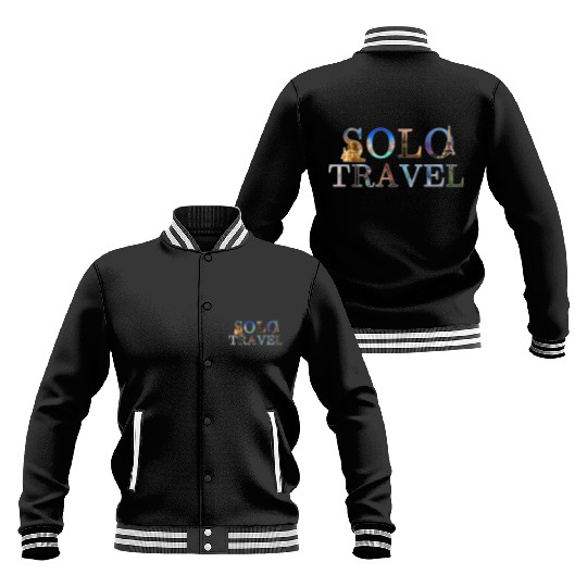 in love with solo travel, in all seasons Baseball Jackets
