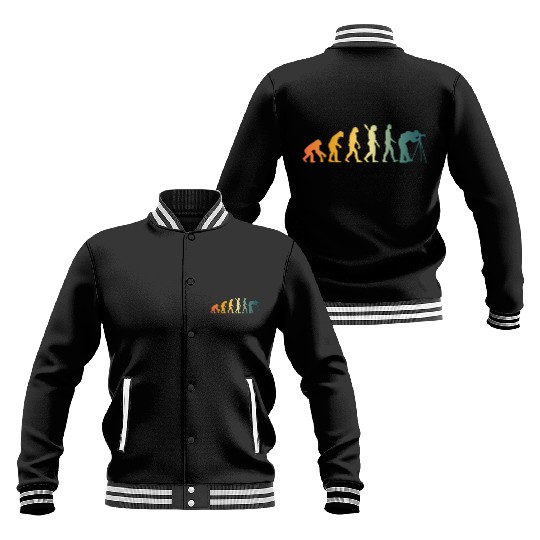 Photographer Evolution Baseball Jackets