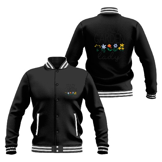 Crazy Garden Lady Baseball Jackets