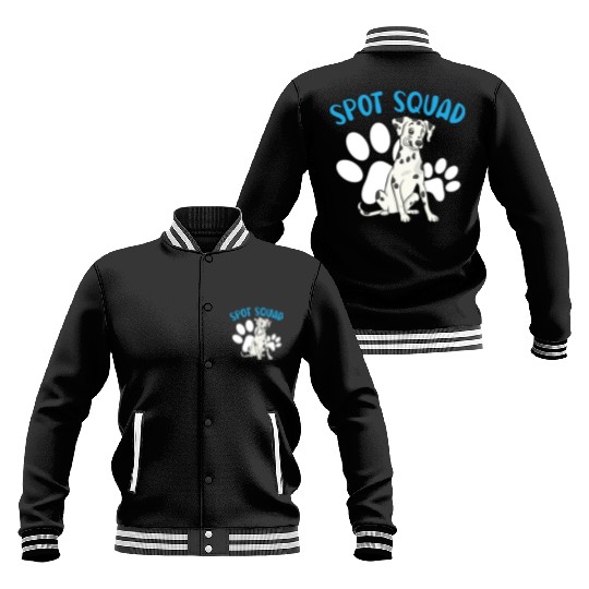 Spot Squad Paw Love Puppy Breeder Dalmatian Dog Baseball Jackets