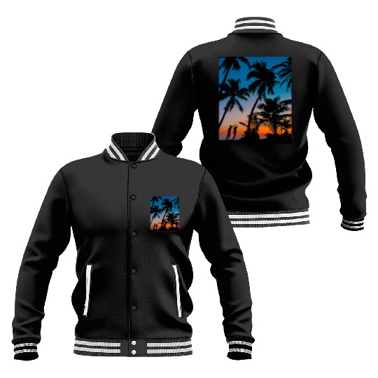 SWEETNESS OF DANCE -SUNSET IMAGE. Baseball Jackets