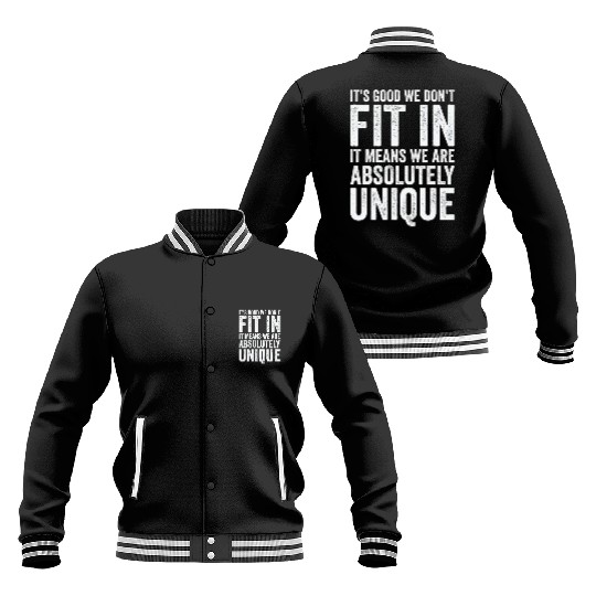 Positivity Misfits Poets Poetry Unique Uniqueness Baseball Jackets