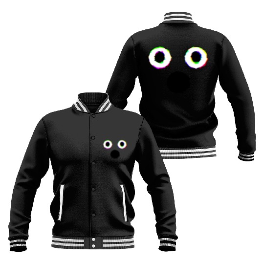 Glitch Ghost Face Baseball Jackets
