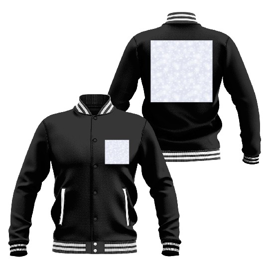 Lilac Snowflakes Pattern Baseball Jackets