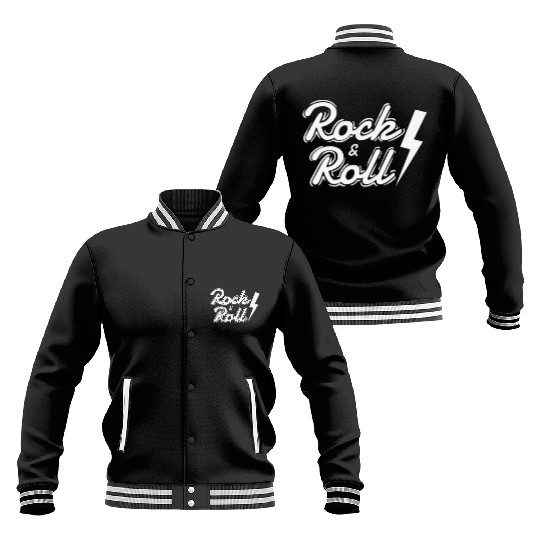 Rock & Roll Music Style Genre Guitar Rock Band Baseball Jackets