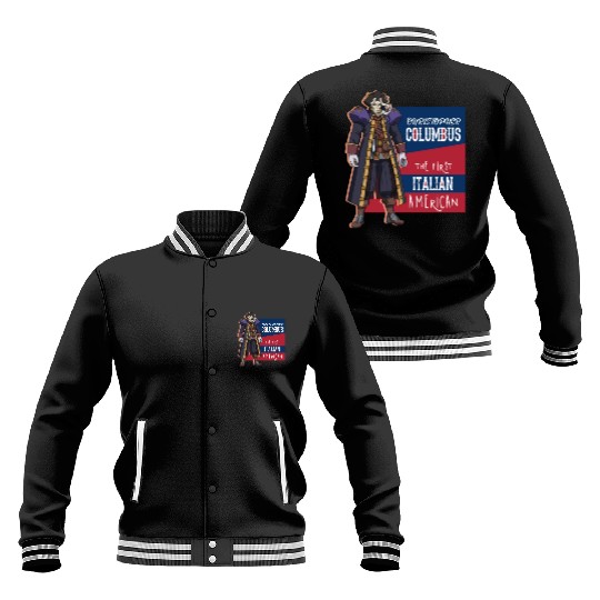 Discover Christopher Columbus day Baseball Jackets