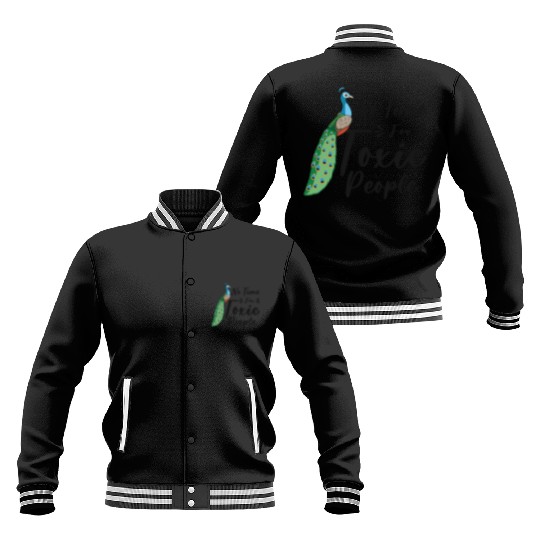 Peacock Positivity Peacock Fan Toxic People Nature Baseball Jackets