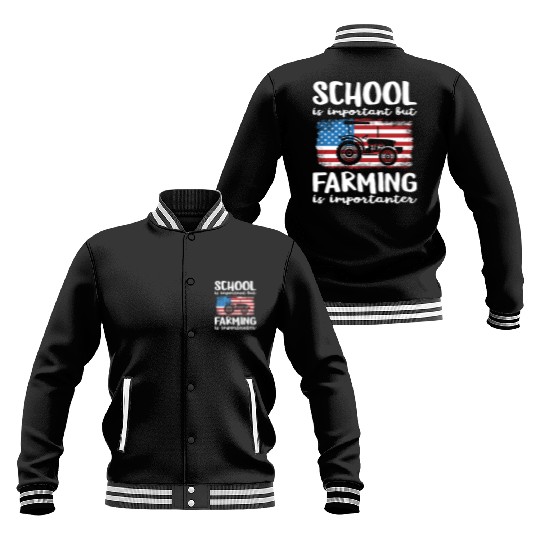 Funny Farming Saying Gift For Farmers Baseball Jackets
