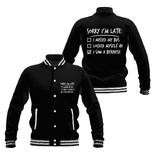 Sorry I'm Late Great Dane Baseball Jackets