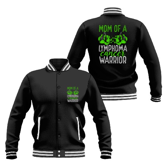 Mom Lymphoma Cancer Awareness Mothers Day Mama Baseball Jackets