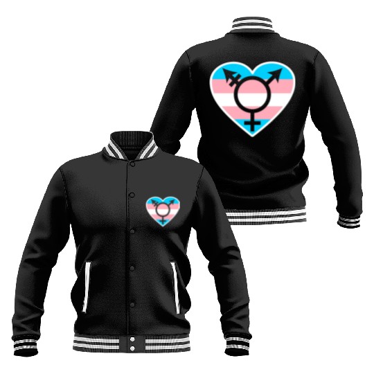 Trans Rainbow Pride LGBTQ Transgender Rights Baseball Jackets