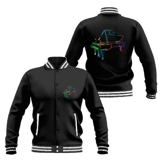 Piano, Pianist Baseball Jackets