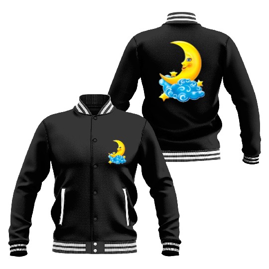 dessin de croissant de lune Baseball Jackets