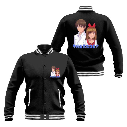 Anime Boy and Girl Day of The Week Thursday Baseball Jackets