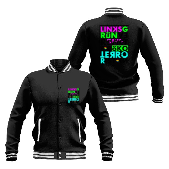 left green sapled eco terrorist Baseball Jackets