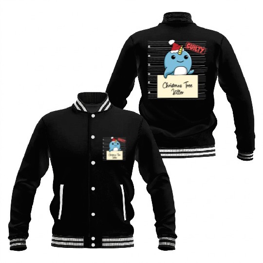 Narwhal christmas funny prison Baseball Jackets