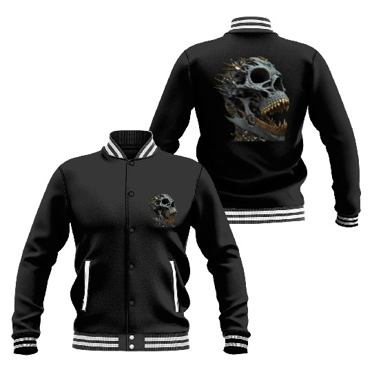 Skull Bling Baseball Jackets