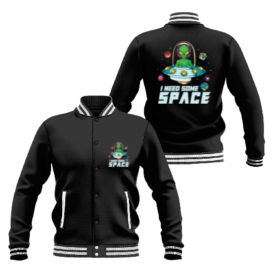 Alien Extraterrestrial Area 51 UFO Space Geek Gift Baseball Jackets
