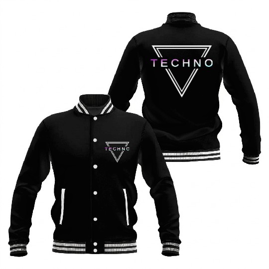 Techno House Party EDM Festival Goa Electro Rave Baseball Jackets