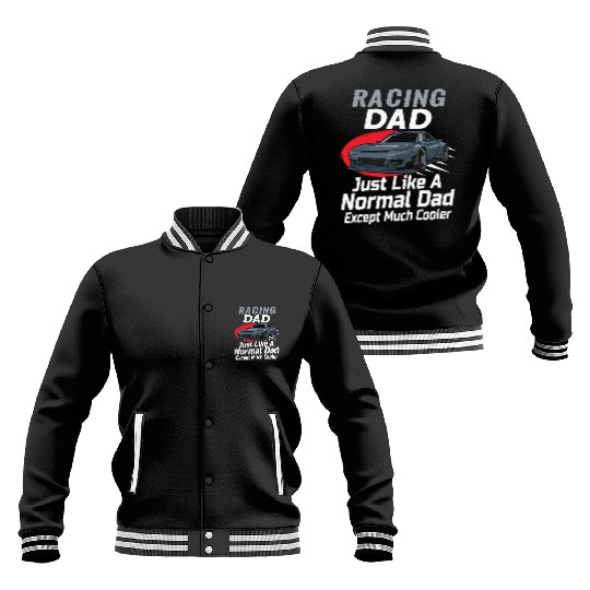 Race Car Dirt Track Racing Funny Racer Race Car Baseball Jackets
