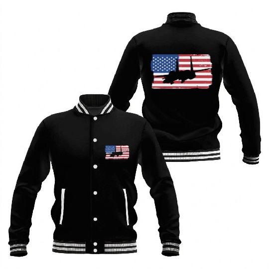 F-15 Eagle Fighter Jet American Flag F15 Eagle Baseball Jackets