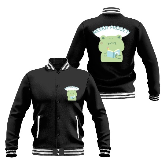 Angry Frog Never Froget Revenge Book Baseball Jackets