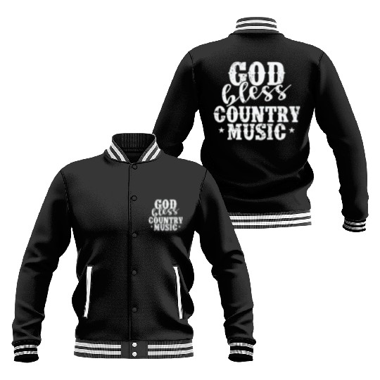 God bless Country Music USA America Cowboys Baseball Jackets