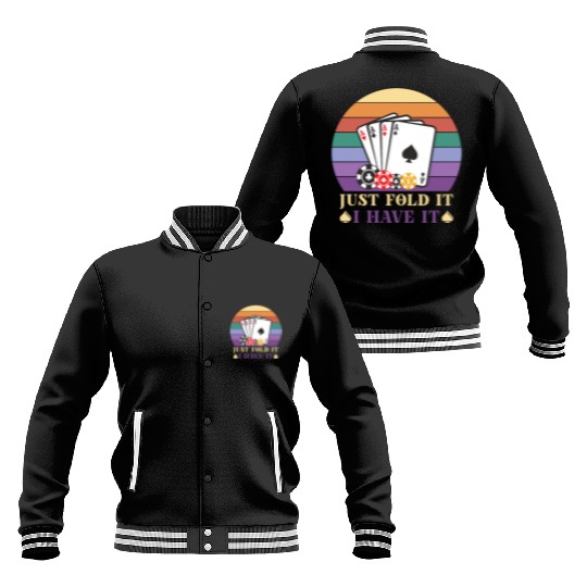 Poker Casino Poker Player Gambling Roulette Gift Baseball Jackets