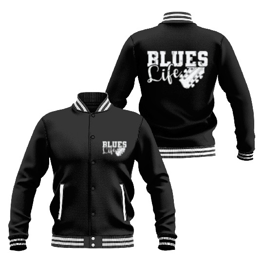 Blues Life Music Trumpet Chicago Baseball Jackets