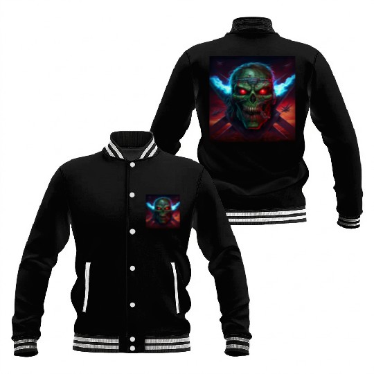ZOMBIE IRON MAIDEN (version 14) Baseball Jackets