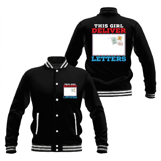 Postal Worker Mail Lady Delivery Mail Escort Baseball Jackets