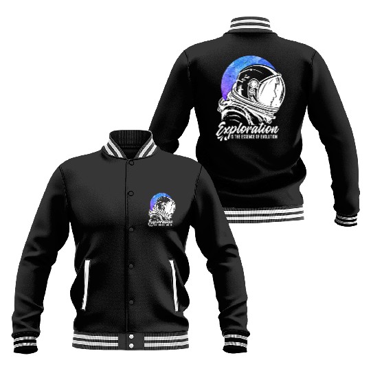 Amusing Explorations Of Cheerful Astronauts Quote Baseball Jackets