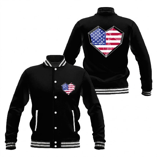 Patriotic America USA Flag 4th Of July American Baseball Jackets