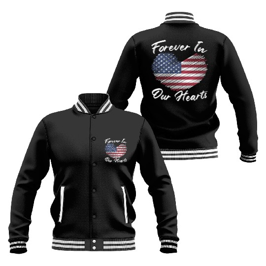 Patriotic Veteran USA Flag American Memorial Day Baseball Jackets