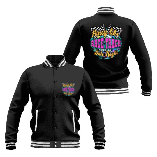 Fancy Like The Race Track On A Date Night Vintage Baseball Jackets