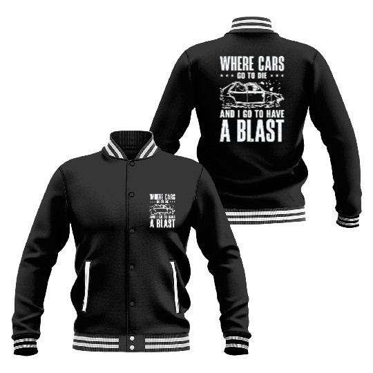 Demolition Derby Car Demo Driver Baseball Jackets