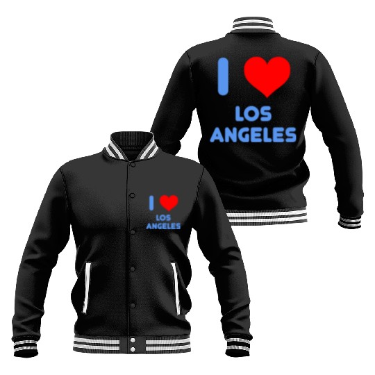 I Love Los Angeles Baseball Jackets