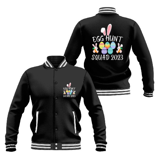 Egg Hunt Squad 2023 Egg Hunt Funny Easter Day 2023 Baseball Jackets