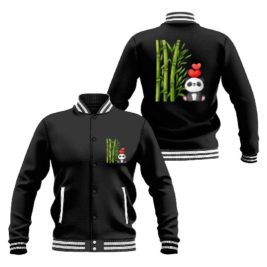 Bamboo Panda Baseball Jackets